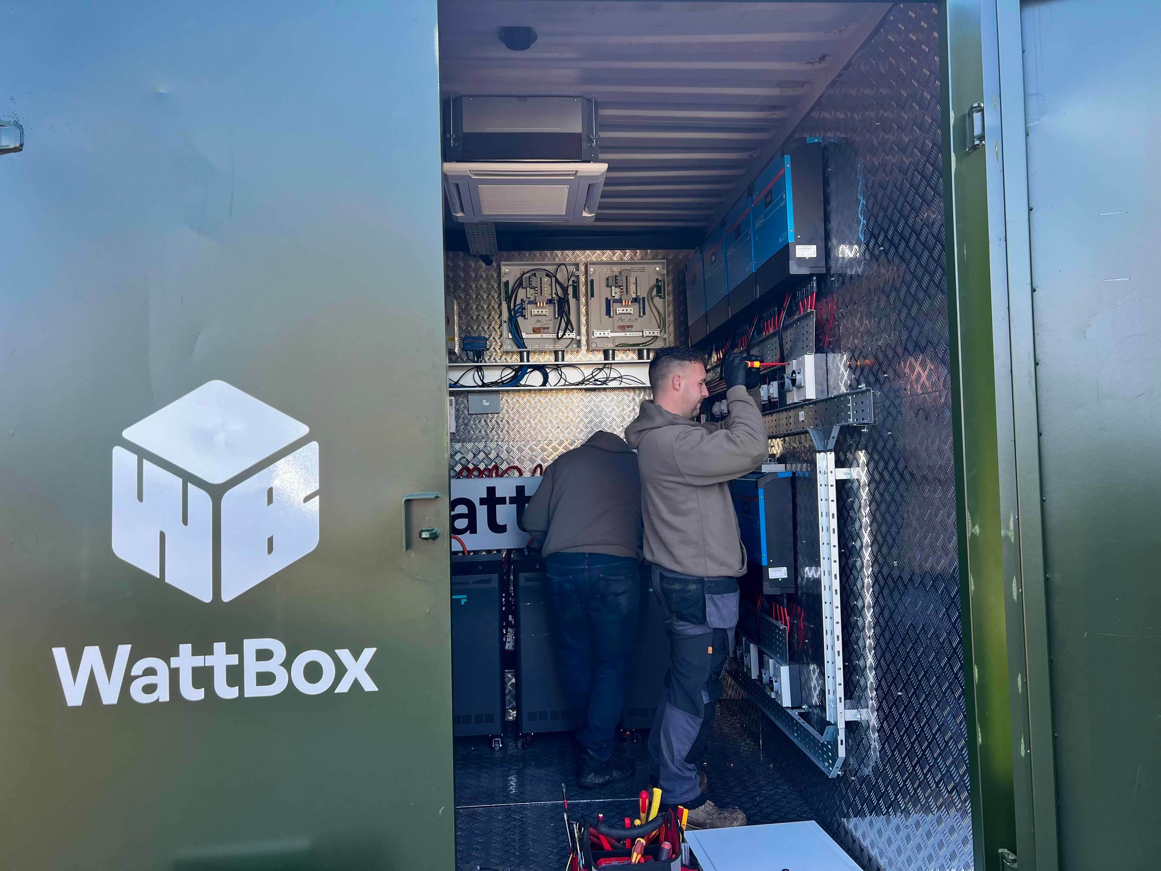 WattBox engineers assembling a unit in the Shrewsbury workshop